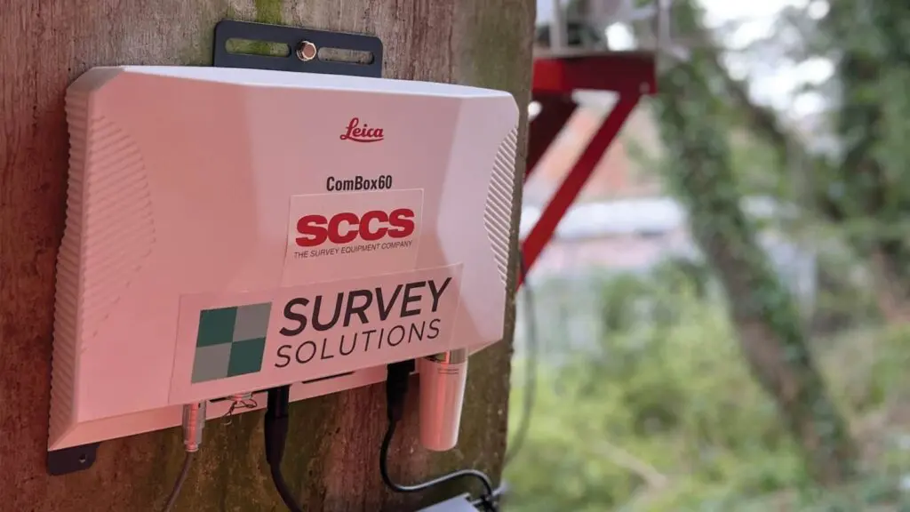 Survey Solutions monitoring sensor at a UK rail station
