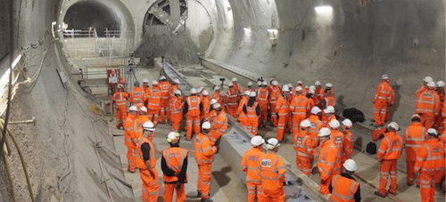 Rail tunnelling image