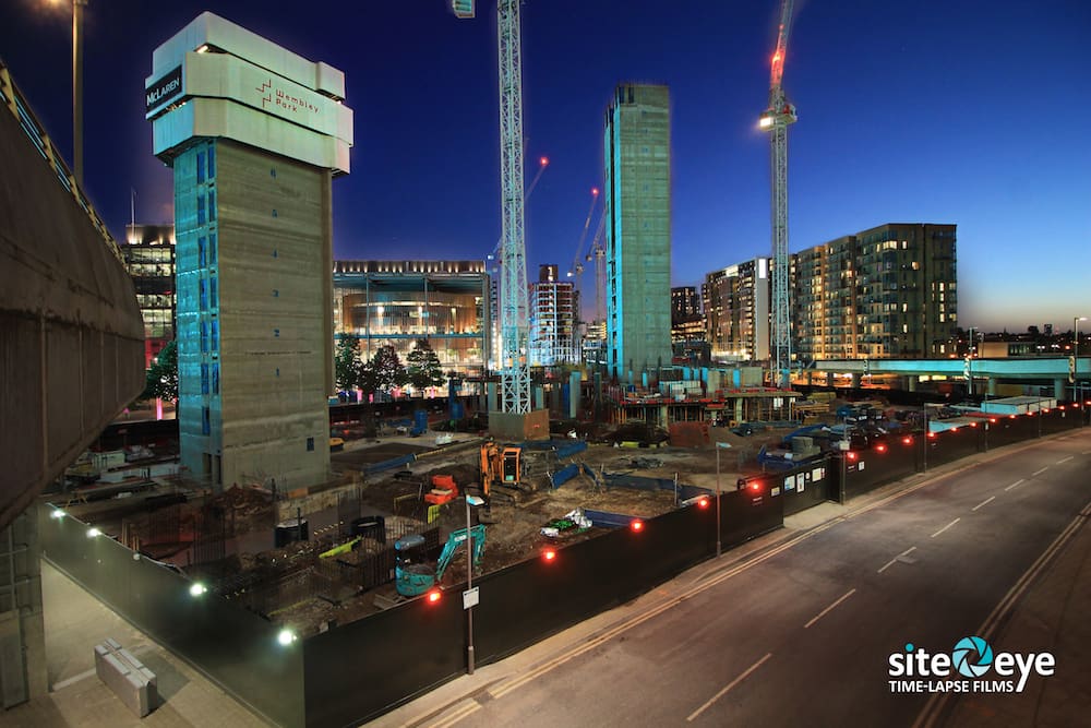 Wembley Park3 031017 copy Site Eye Time-lapse image from a construction project.