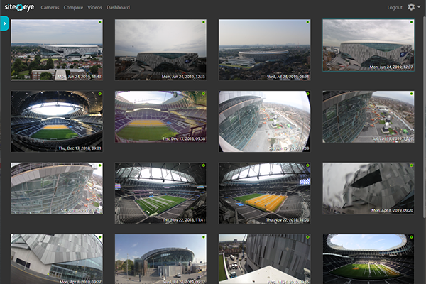 Choose the time-lapse camera you want to view